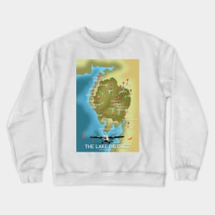 Map of the Lake District Crewneck Sweatshirt